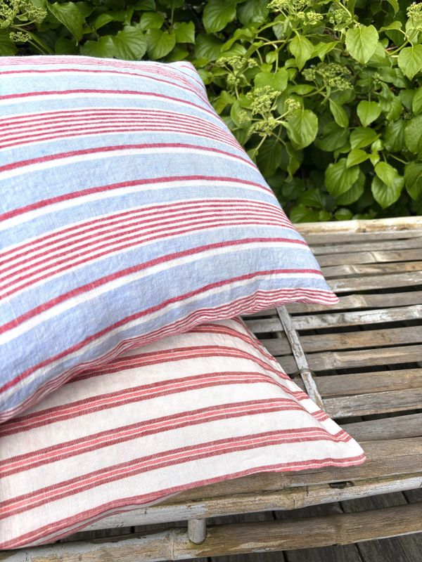 Linge Particulier Putetrekk Red Blue Stripe