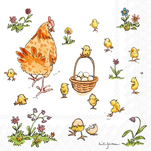 Ihr servietter Mother Hen