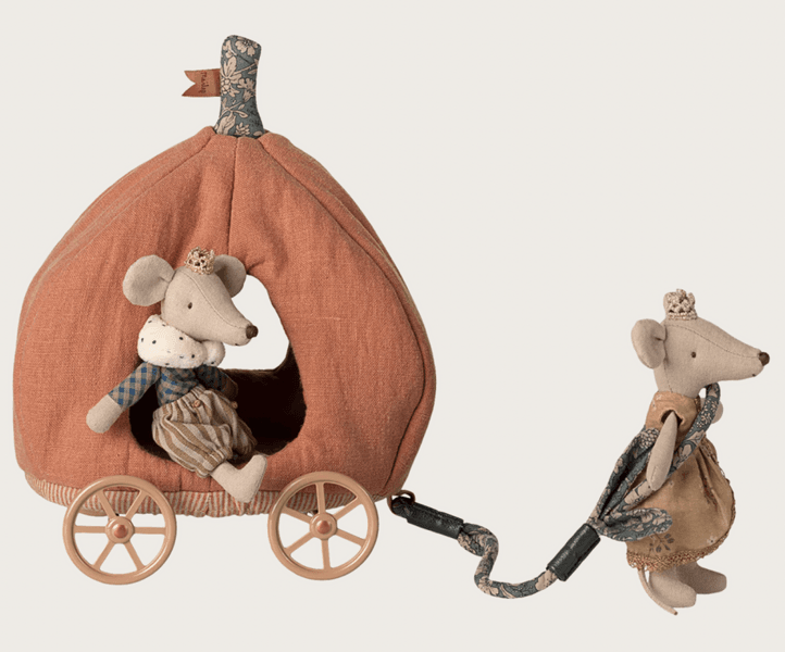 Maileg Pumpkin carriage Mouse